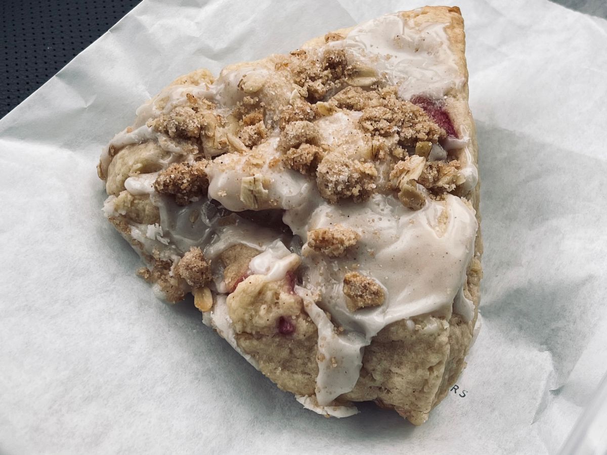 Rhubarb Crisp Scone